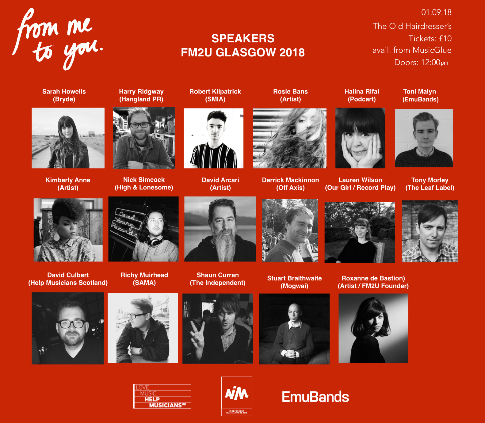 FM2U Glasgow Programme Announced EmuBands