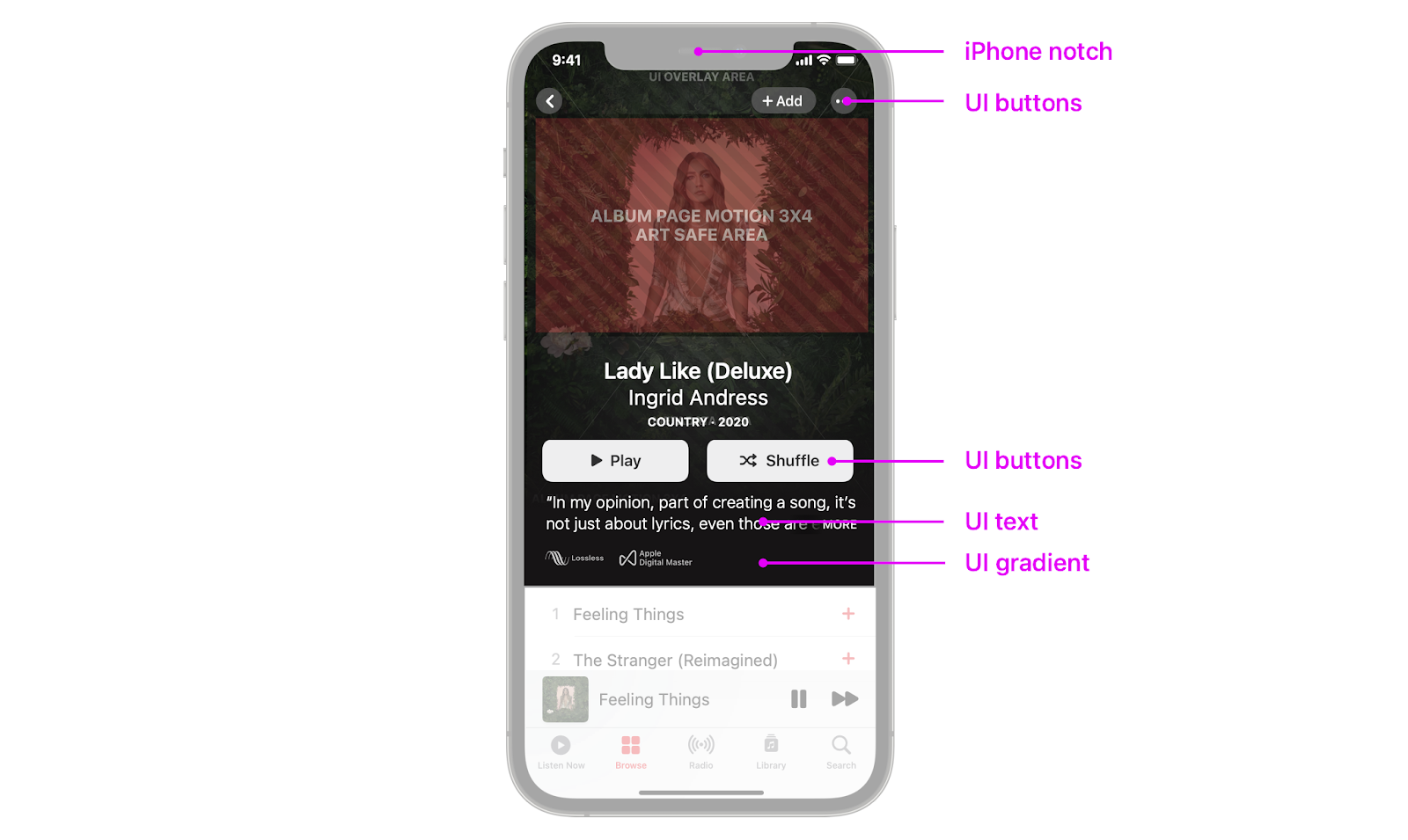 What are the tech specifications for Apple Music Album Motion artwork ...