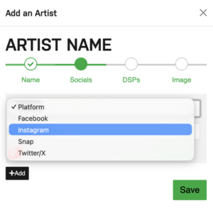 Can I add an artist photo and biography?